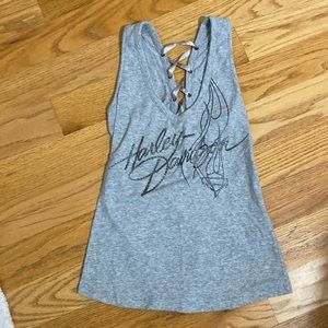 Woman’s size small gray Harley Davidson tank top